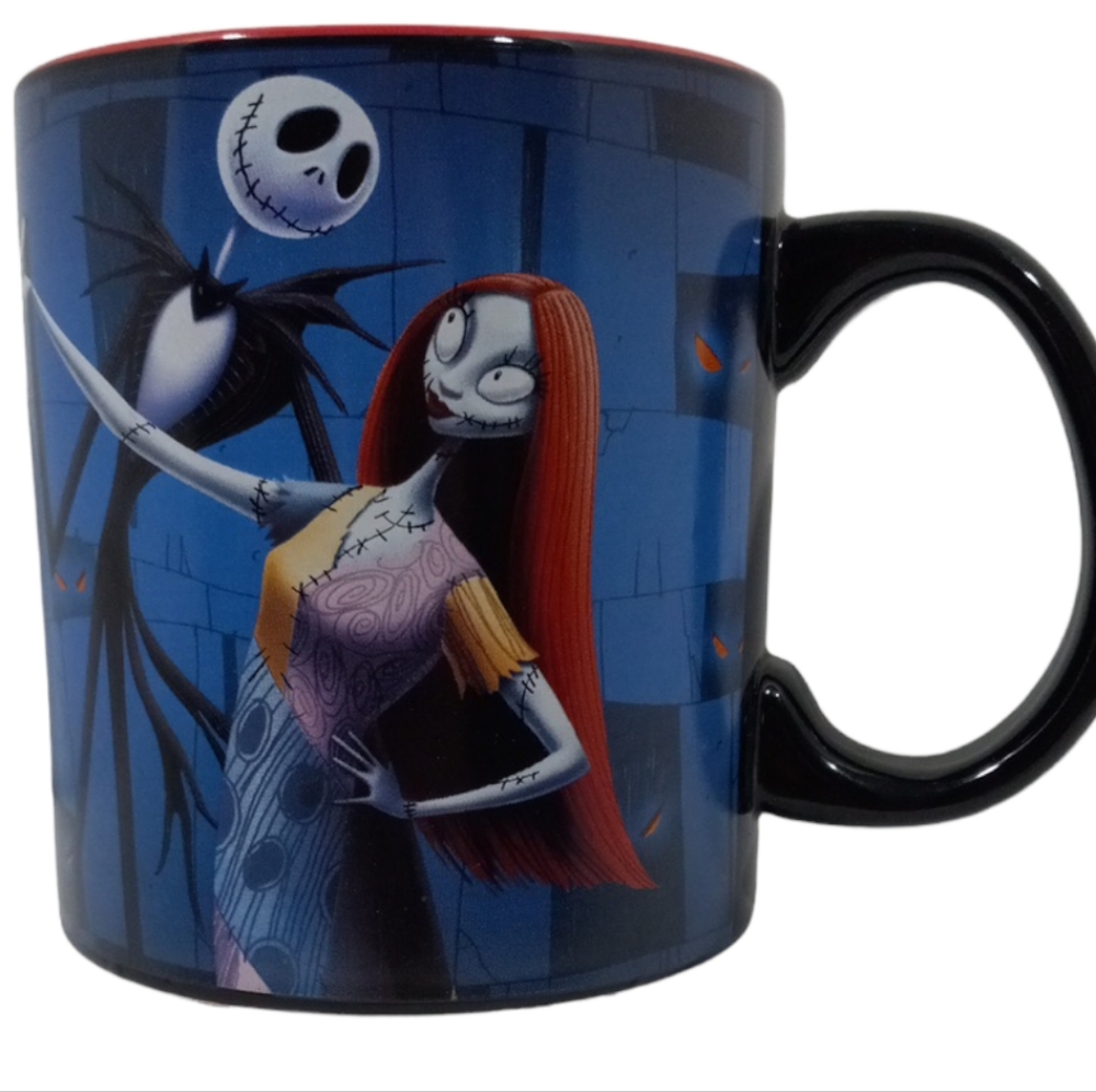 Tim Burton The Nightmare Before Christmas Jack Skellington& Sally Mug 20oz